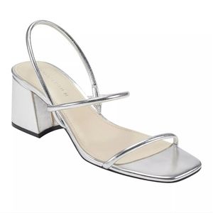 Mark Fisher silver block heel sandals- brand new